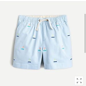 Current J. Crew Boys Dock Shorts Sailboats 10
